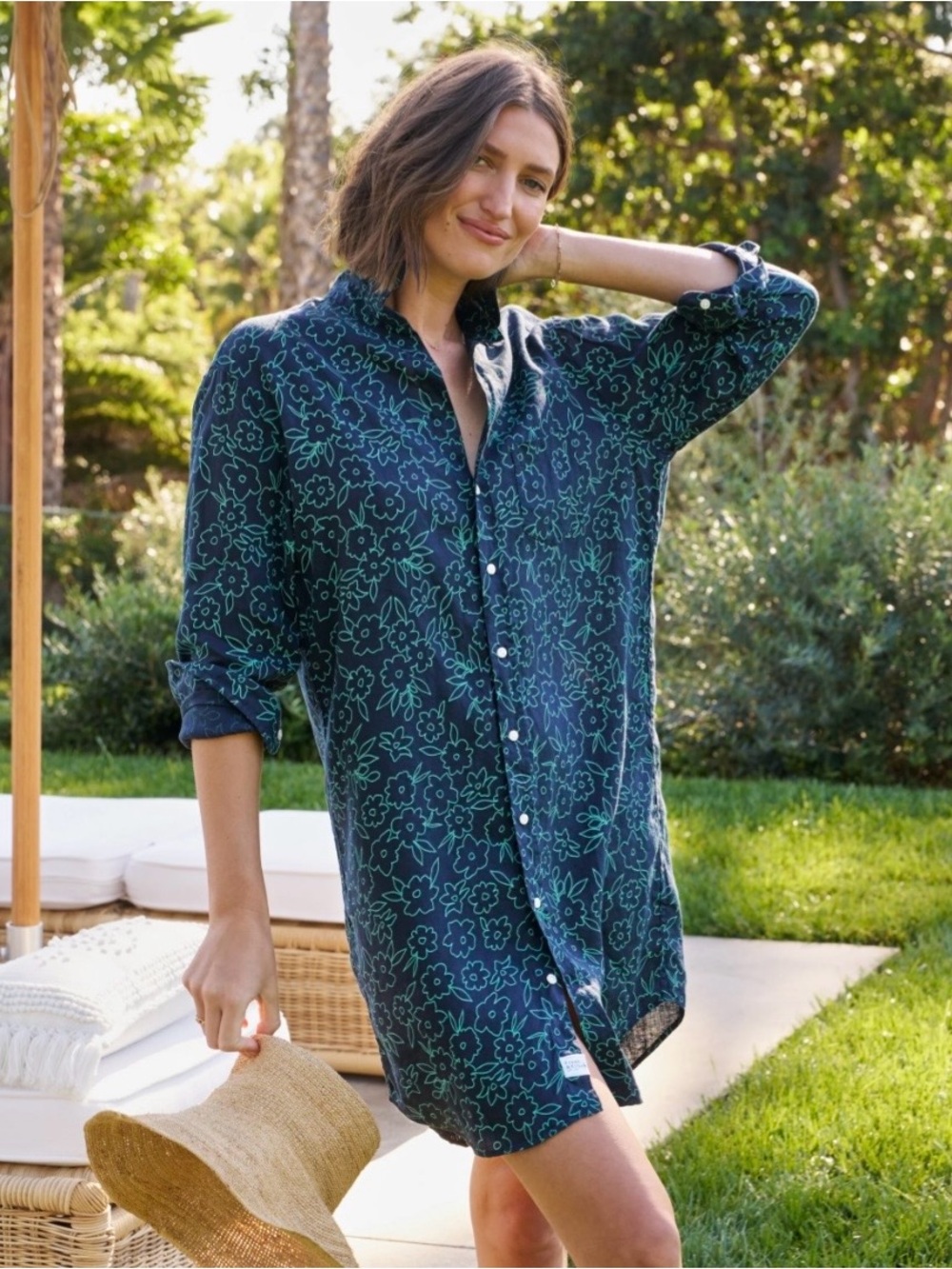 Frank & Eileen Mary Classic Italian Linen Shirt Dress